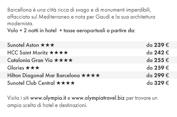 BARCELLONA - Prenota Volo e Hotel con Olympia Viaggi!