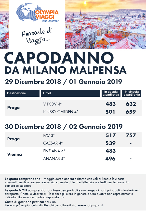 Capodanno da Milano Malpensa