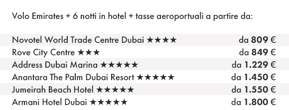 DUBAI - Prenota Volo e Hotel con Olympia Viaggi!