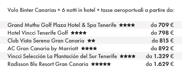 GRAN CANARIA - Prenota Volo Binter Canarias e Hotel con Olympia Viaggi!