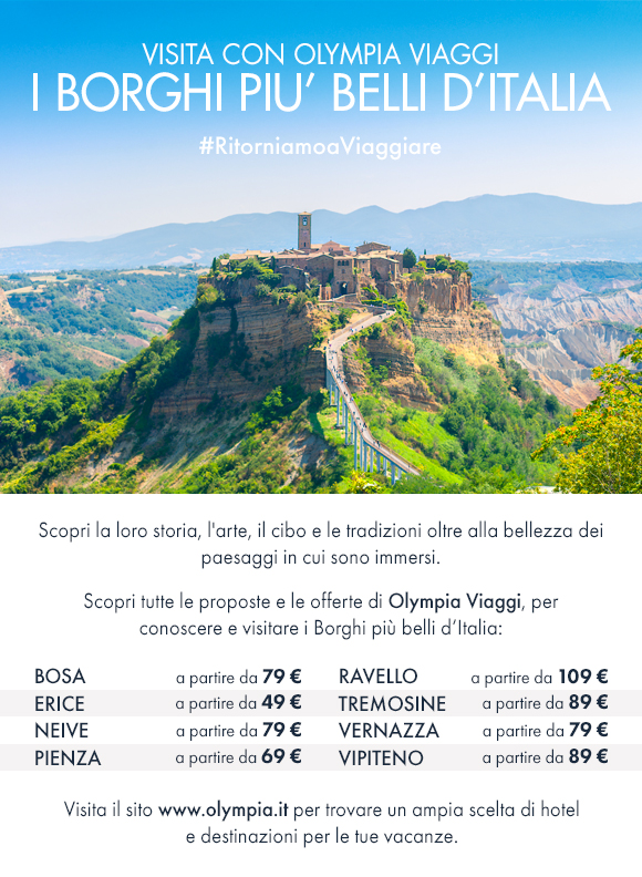 Visita con Olympia Viaggi i Borghi più belli d'Italia!