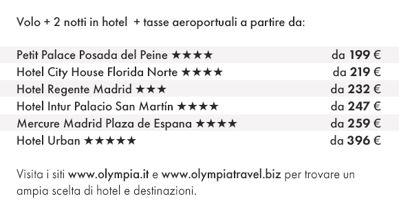 MADRID - Prenota Volo e Hotel con Olympia Viaggi!