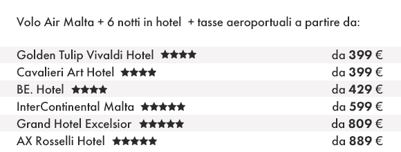 MALTA - Prenota Volo e Hotel con Olympia Viaggi!