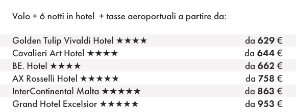 MALTA - Prenota Volo e Hotel con Olympia Viaggi!
