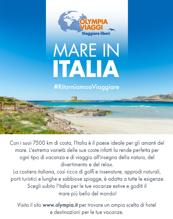 Prenota subito la tua vacanza al mare in Italia con Olympia Viaggi