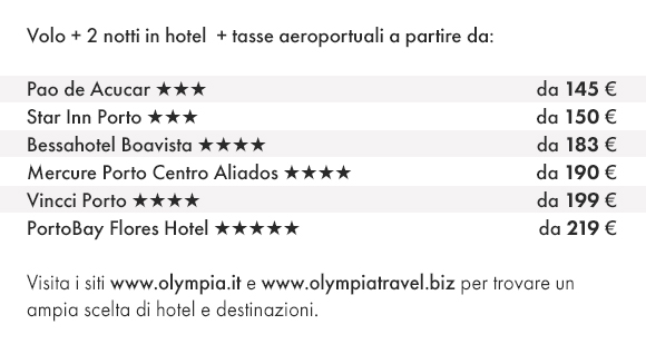 PORTO - Prenota Volo e Hotel con Olympia Viaggi!