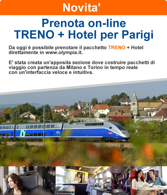 Treno + hotel Olympia Viaggi
